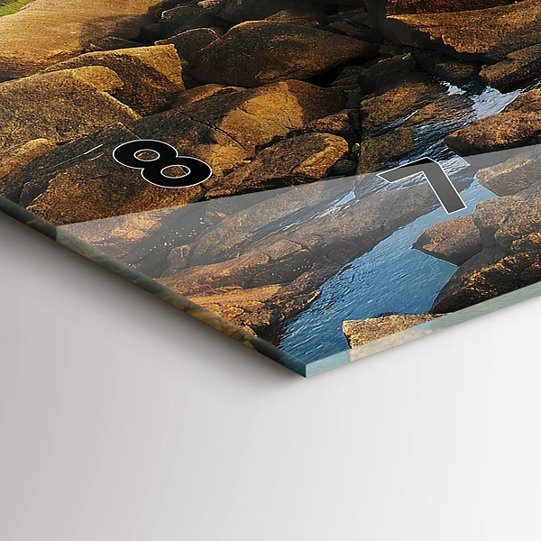 Horizontale Uhr mit motiv Annisquam-Leuchtturm