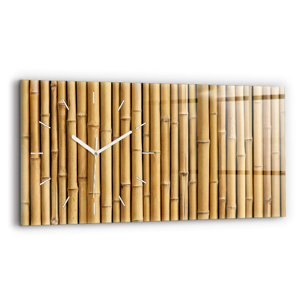Horizontale Uhr mit motiv Bambus-Stangen