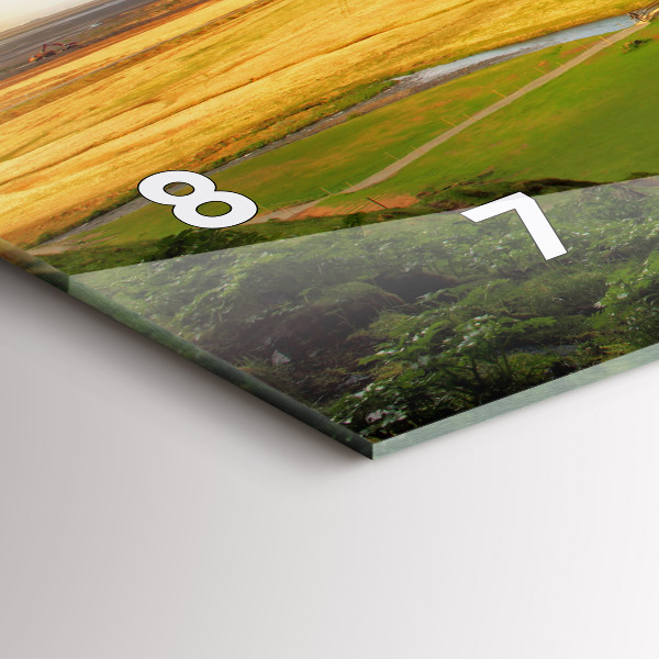 Horizontale Uhr Wasserfall in Island