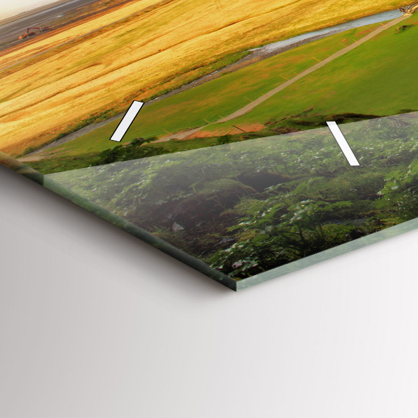 Horizontale Uhr Wasserfall in Island