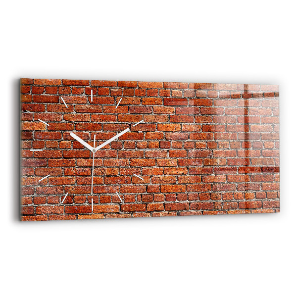 Horizontale Uhr Alte Backsteinmauer