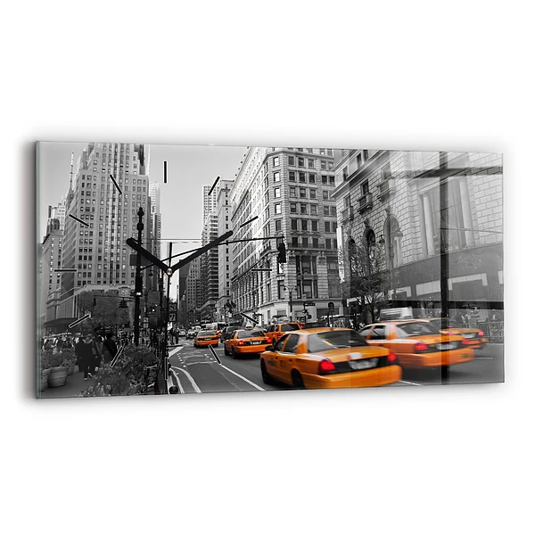 Horizontale Uhr Manhattan und Taxis