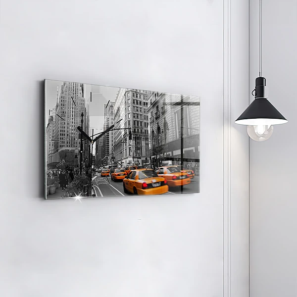 Horizontale Uhr Manhattan und Taxis