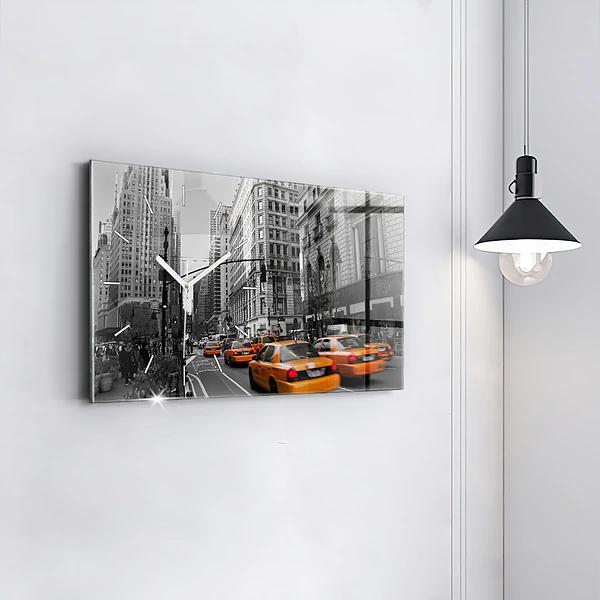Horizontale Uhr Manhattan und Taxis