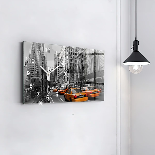 Horizontale Uhr Manhattan und Taxis