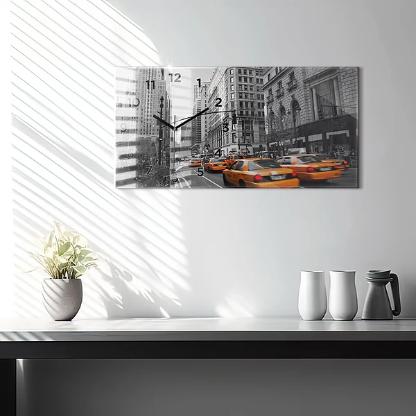 Horizontale Uhr Manhattan und Taxis