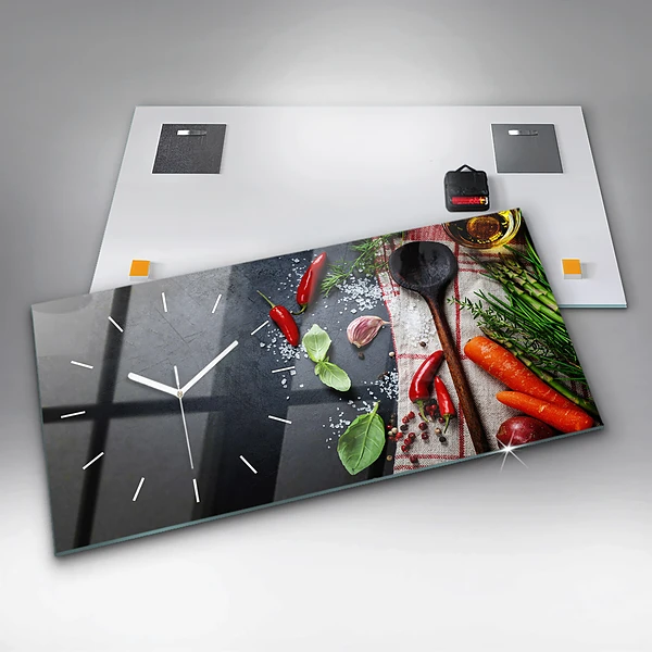 Horizontale Uhr mit motiv Gemüse