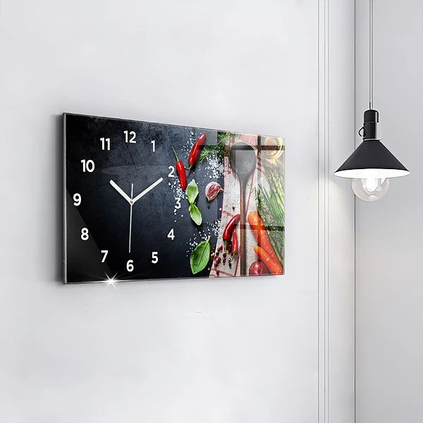 Horizontale Uhr mit motiv Gemüse