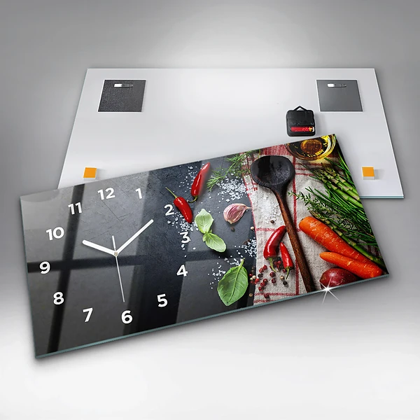 Horizontale Uhr mit motiv Gemüse