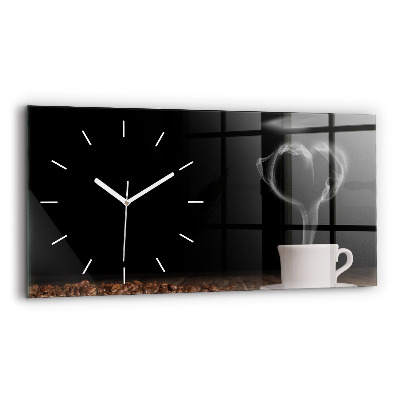 Horizontale Uhr mit motiv Tasse heißer Kaffee
