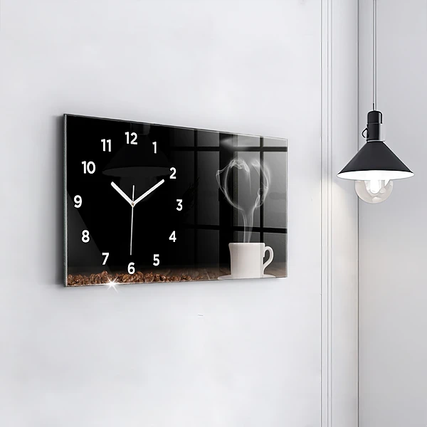 Horizontale Uhr mit motiv Tasse heißer Kaffee