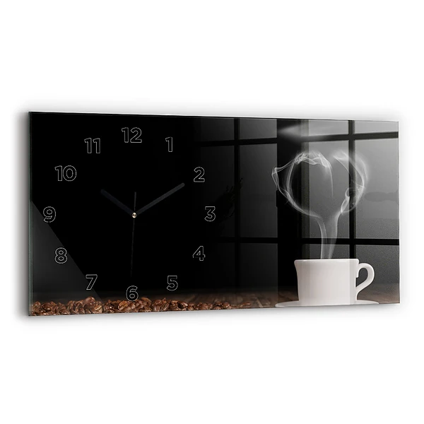 Horizontale Uhr mit motiv Tasse heißer Kaffee