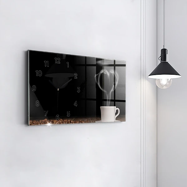 Horizontale Uhr mit motiv Tasse heißer Kaffee