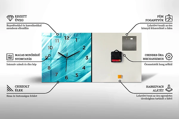Horizontale Uhr mit motiv Tasse heißer Kaffee
