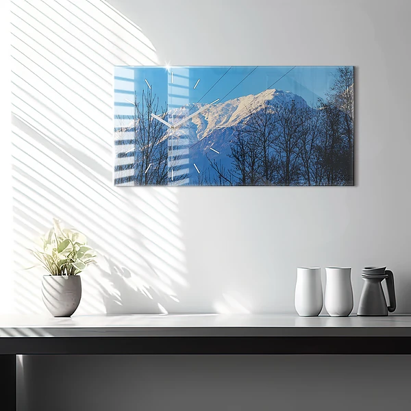 Horizontale Uhr mit motiv Aussicht auf die Berge