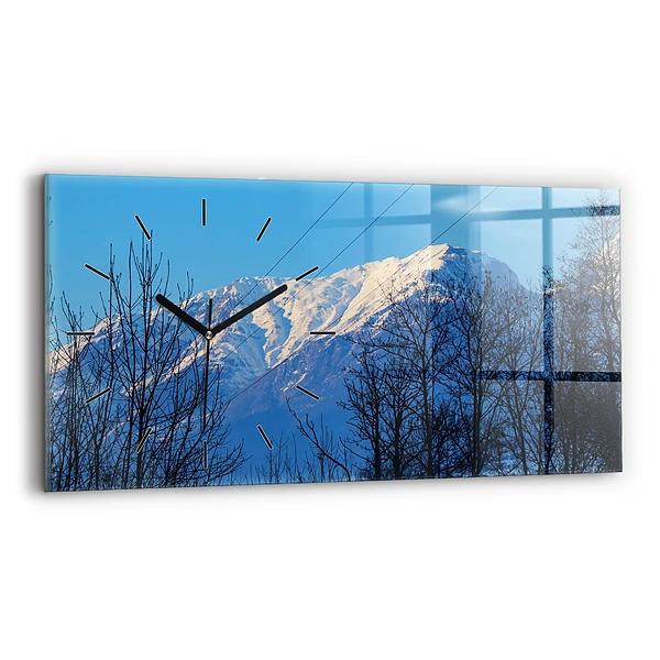 Horizontale Uhr mit motiv Aussicht auf die Berge