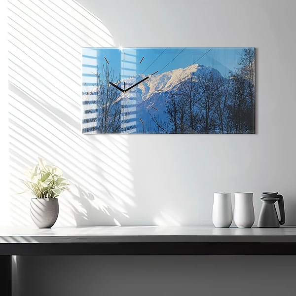 Horizontale Uhr mit motiv Aussicht auf die Berge