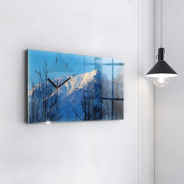 Horizontale Uhr mit motiv Aussicht auf die Berge