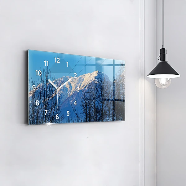 Horizontale Uhr mit motiv Aussicht auf die Berge