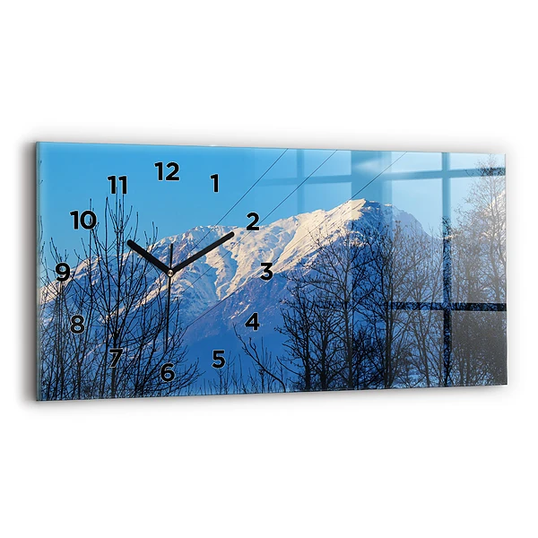 Horizontale Uhr mit motiv Aussicht auf die Berge