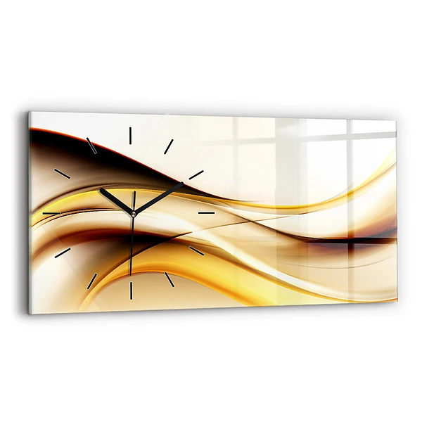 Horizontale Uhr mit motiv Abstrakte Welle