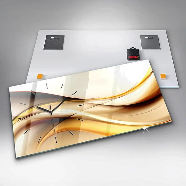 Horizontale Uhr mit motiv Abstrakte Welle