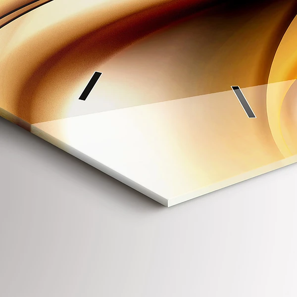 Horizontale Uhr mit motiv Abstrakte Welle