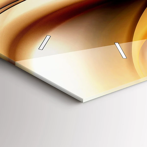 Horizontale Uhr mit motiv Abstrakte Welle