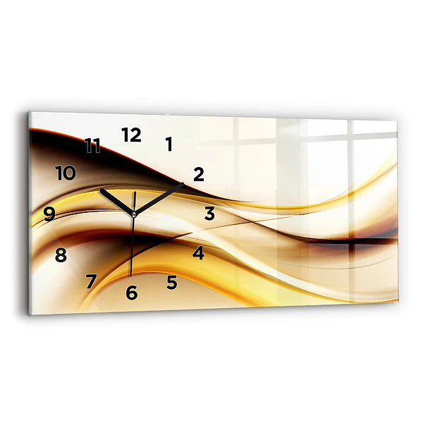 Horizontale Uhr mit motiv Abstrakte Welle
