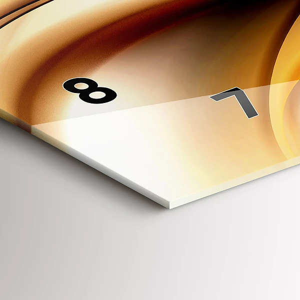 Horizontale Uhr mit motiv Abstrakte Welle