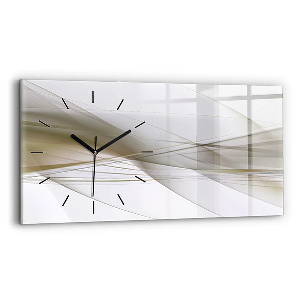 Horizontale Uhr mit motiv Helle Abstraktion