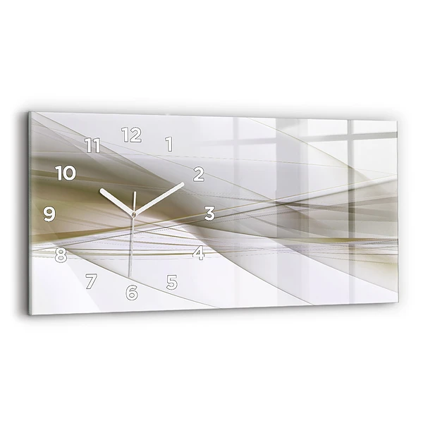 Horizontale Uhr mit motiv Helle Abstraktion