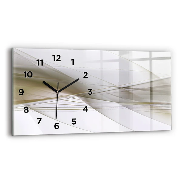 Horizontale Uhr mit motiv Helle Abstraktion