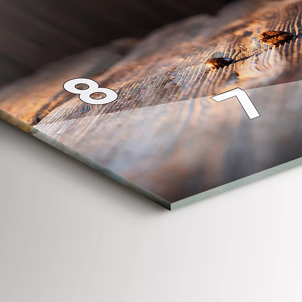 Horizontale Uhr mit motiv Tasse Kaffee
