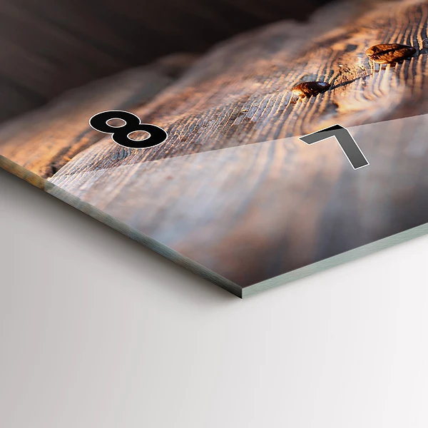 Horizontale Uhr mit motiv Tasse Kaffee