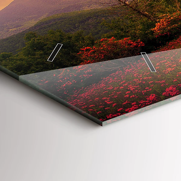 Horizontale Uhr Liebesherz Baum