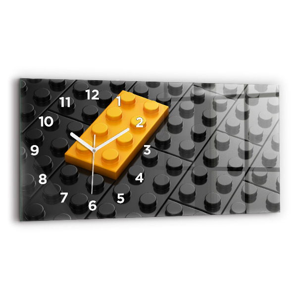 Horizontale Uhr Bauklötze