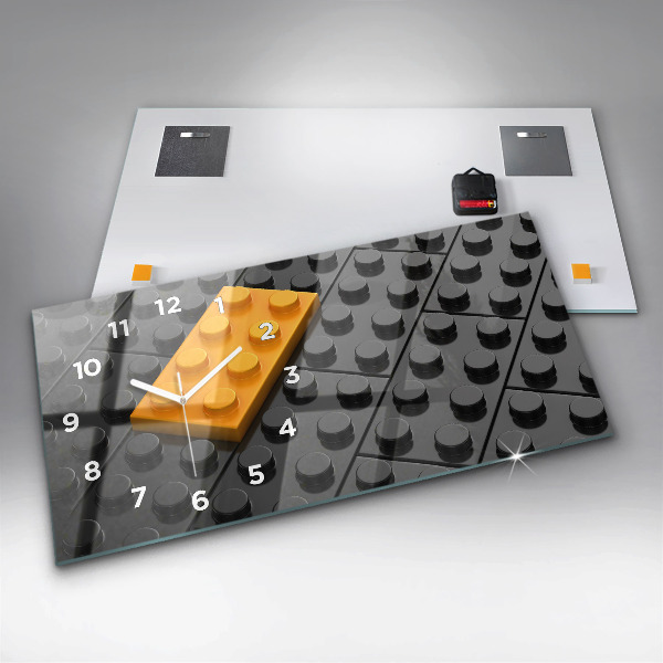 Horizontale Uhr Bauklötze