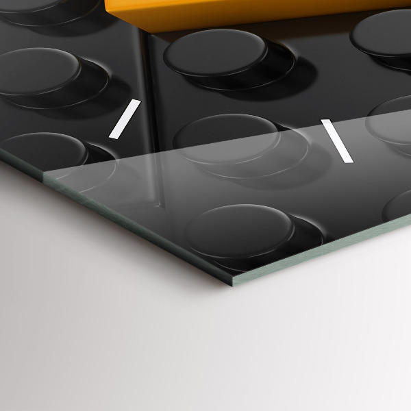 Horizontale Uhr Bauklötze