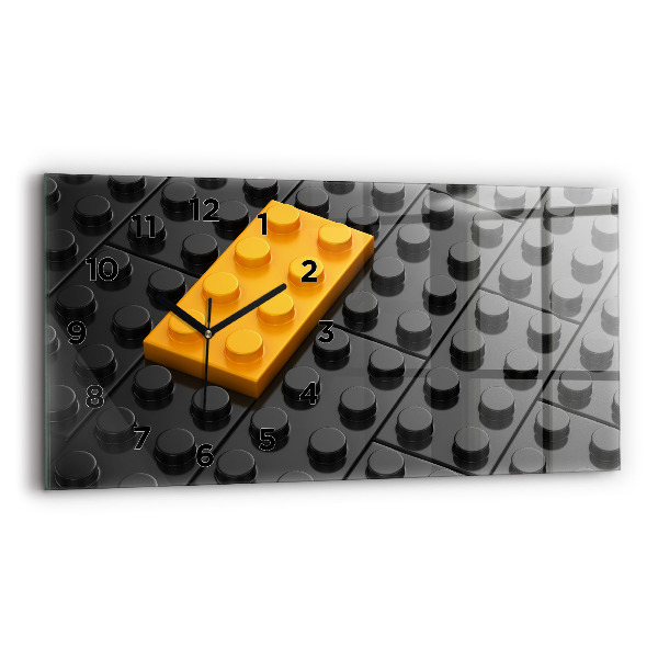 Horizontale Uhr Bauklötze