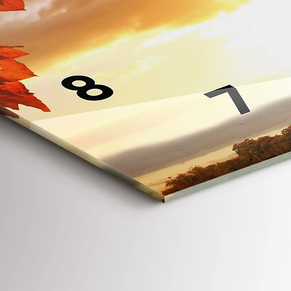 Horizontale Uhr mit motiv Eiffelturm