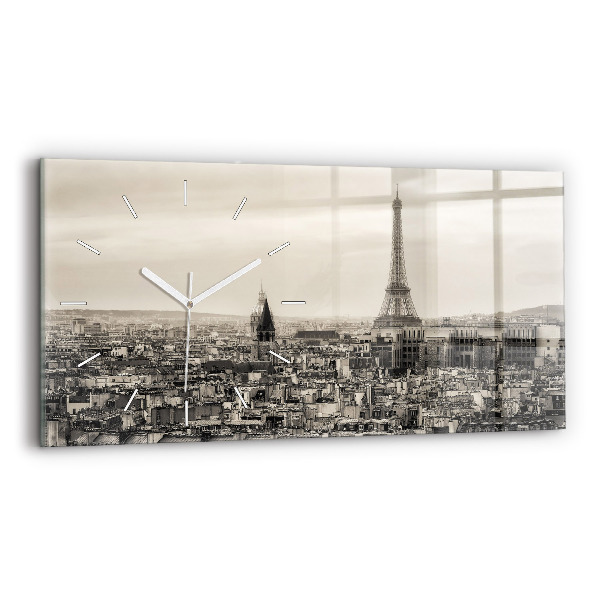 Horizontale Uhr Landschaftspanorama von Paris