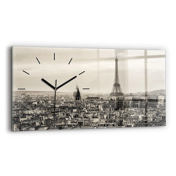 Horizontale Uhr Landschaftspanorama von Paris