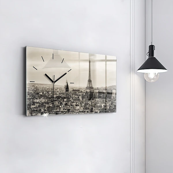 Horizontale Uhr Landschaftspanorama von Paris
