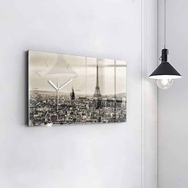 Horizontale Uhr Landschaftspanorama von Paris
