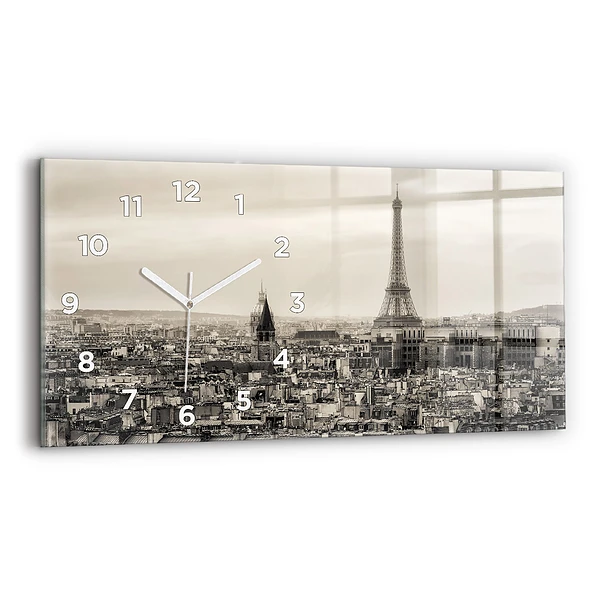 Horizontale Uhr Landschaftspanorama von Paris