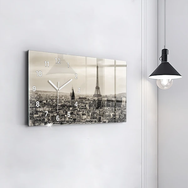 Horizontale Uhr Landschaftspanorama von Paris