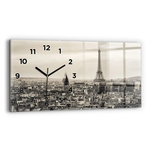 Horizontale Uhr Landschaftspanorama von Paris