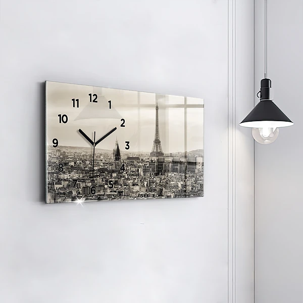Horizontale Uhr Landschaftspanorama von Paris