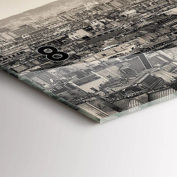 Horizontale Uhr Landschaftspanorama von Paris
